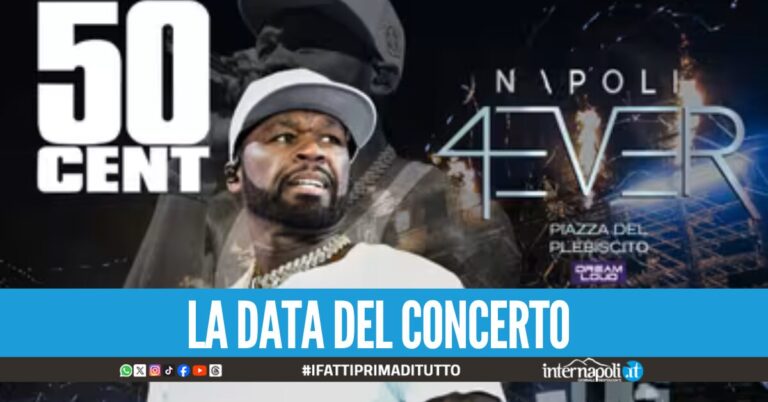 A Napoli arriva anche 50 Cent, il rapper americano si esibirà in piazza del Plebiscito