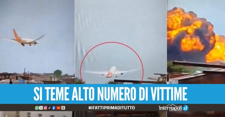 Aereo di linea si schianta poco dopo il decollo in India, a bordo 242 persone