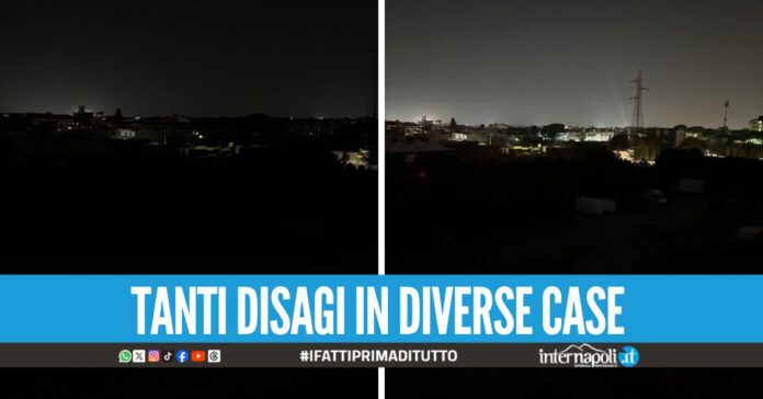 Black out a Villaricca, diverse abitazioni sul corso Italia senza corrente elettrica