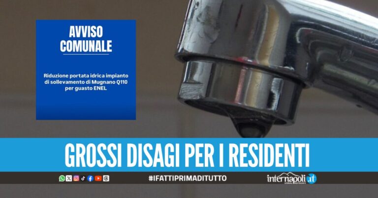 Guasto elettrico alla cabina dell'ENEL, Marano senz'acqua da diverse ore