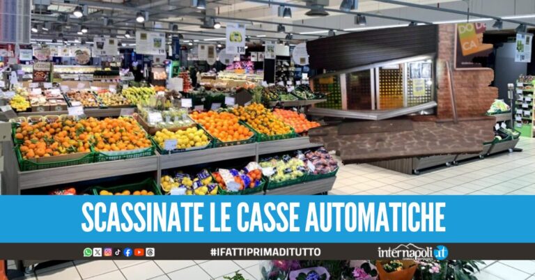 Assalto al Dodecà di Qualiano, malviventi via con l'incasso di giornata
