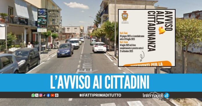 Al via la messa in sicurezza delle strade a Villaricca, in arrivo variazioni sulla viabilità