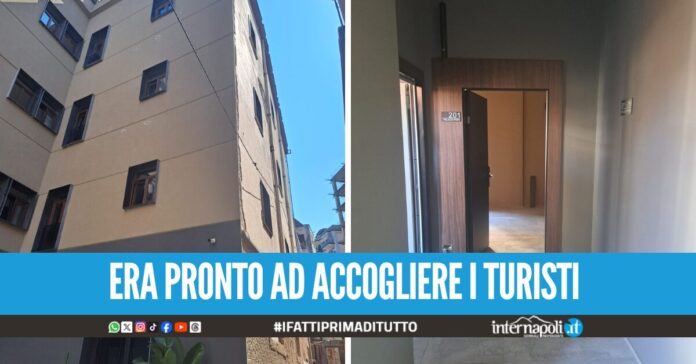 Sequestrato albergo di 5 piani nel cuore di Napoli, la struttura era abusiva