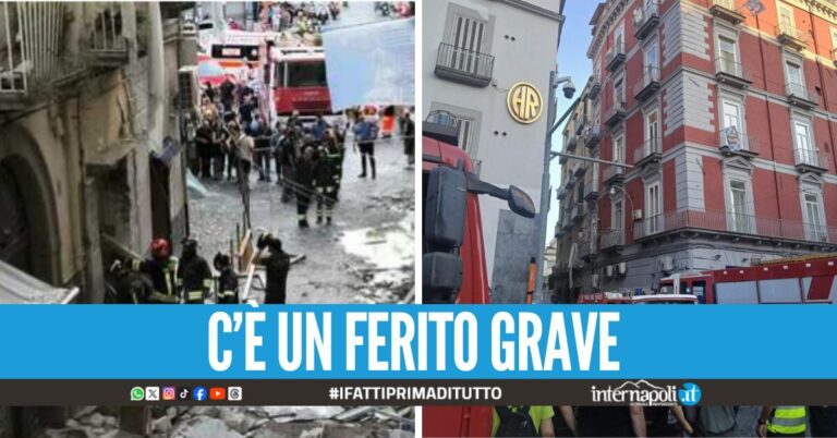 Esplosione accanto al ristorante "A figlia do Marenaro", cede parte di una palazzina