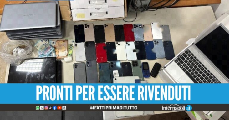 In auto con cellulari, pc e iPad rubati: in manette 24enne a Napoli