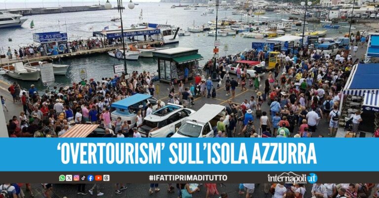 Sovraffollamento a Capri, riunione in Prefettura per regolare l'afflusso turistico