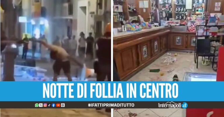 Rissa finisce a coltellate ad Aversa, il ferito si rifugia nel bar e devasta la sala