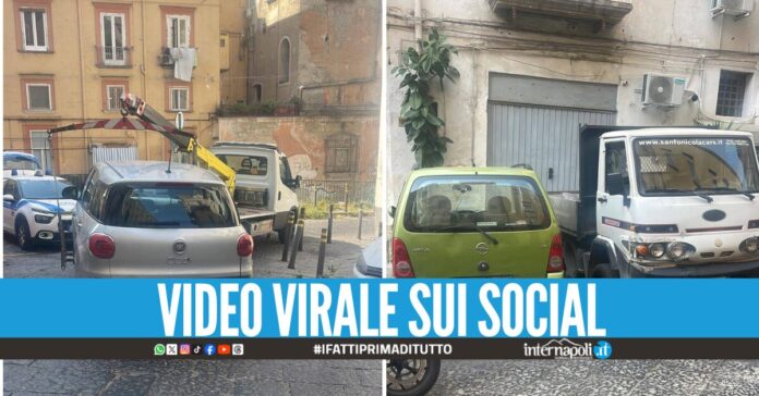 Napoli illegale, rimossi i paletti abusivi servivano a riservare spazi destinati alla sosta