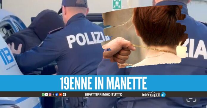 Scippa una catenina ma aveva i poliziotti dietro, arrestato dopo l'inseguimento a Napoli