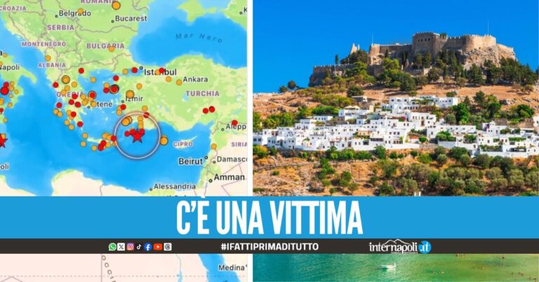 Terremoto in Grecia, forte scossa magnitudo 5.8 fa tremare Rodi