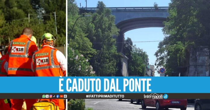Tragedia a Posillipo, uomo precipita giù dal ponte