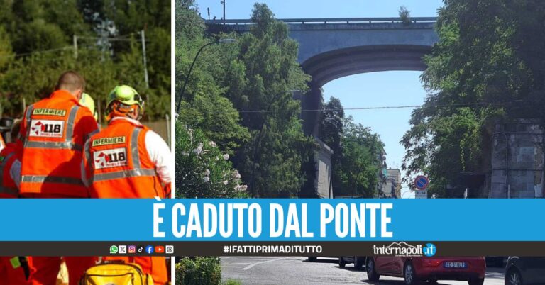 Tragedia a Posillipo, uomo precipita giù dal ponte