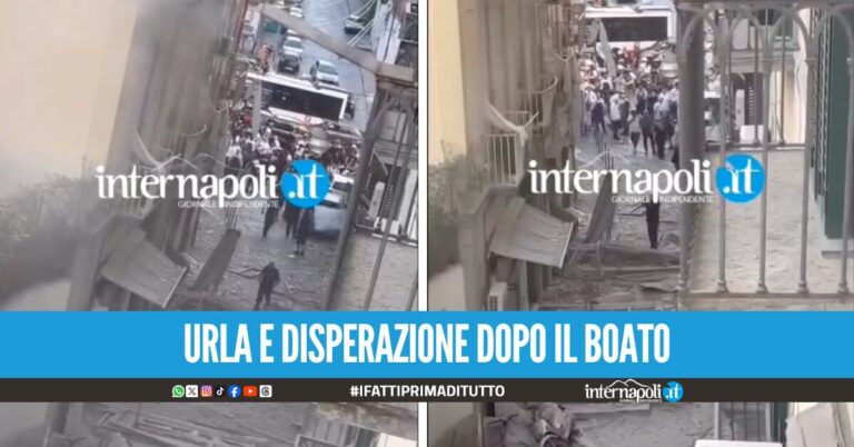 Tragedia a Via Foria, sgomberate 10 famiglie: il video esclusivo dell'esplosione