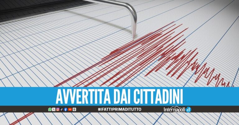 Trema ancora la terra a Napoli e provincia, scossa magnitudo 2.8 alle 18.59
