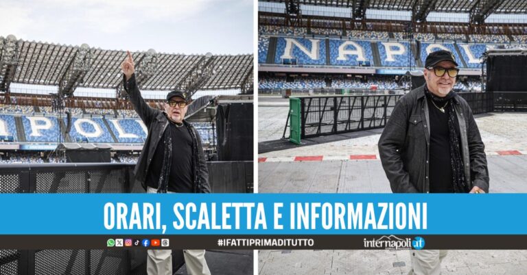 Vasco Rossi a Napoli, due mega concerti allo stadio Maradona fans da due giorni in fila