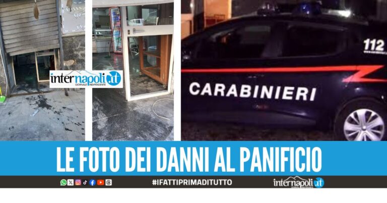 Bomba al panificio su Corso Secondigliano, in esclusiva le foto del locale danneggiato