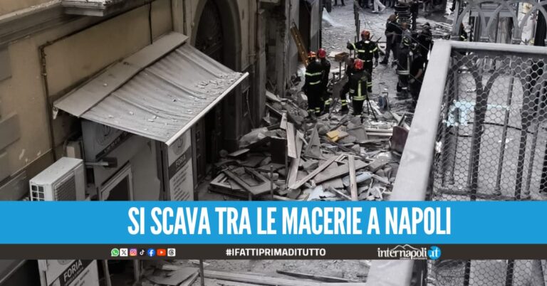 Esplosione in Via Foria, si cercano altre persone: una donna estratta viva