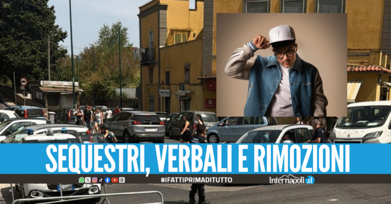 Doppio concerto di Geolier ad Agnano, 84 auto rimosse e oltre 120 multe