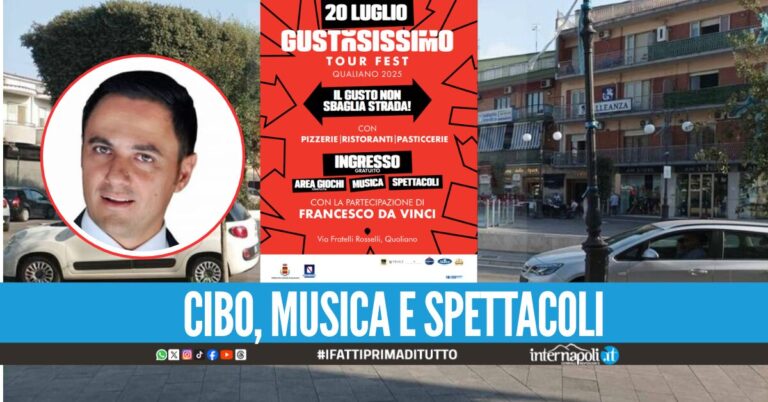 A Qualiano il 'Gustosissimo tour fest' evento all'insegna del buon cibo, musica e spettacoli