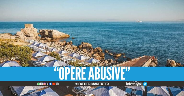Sequestrata una nota struttura balneare a Vico Equense, blitz della Finanza