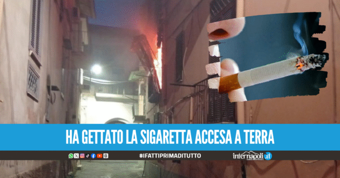 Appicca incendio in un appartamento a Giugliano e scappa, arrestata 47enne