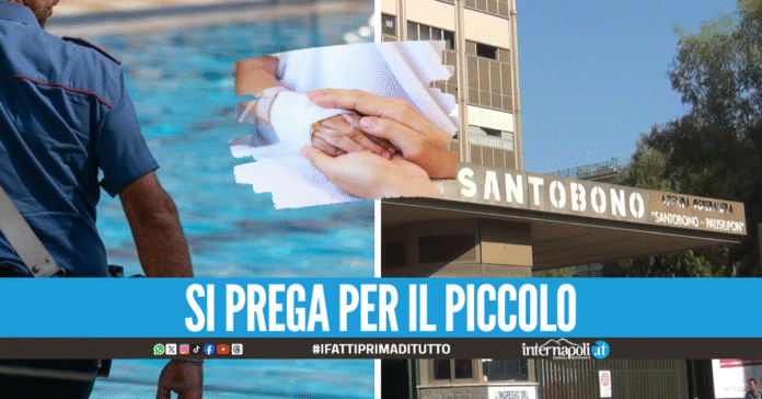 Bimbo di 7 anni cade in piscina, ricoverato in codice rosso al Santobono