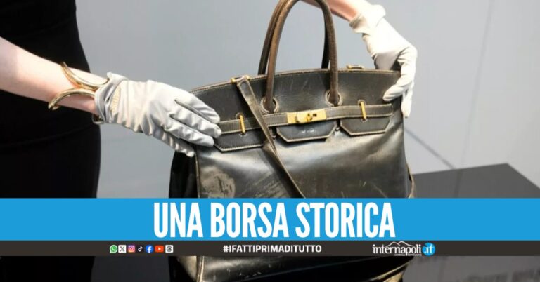 Borsa Birkin di Hermes venduta all'asta per 8,6 milioni di euro