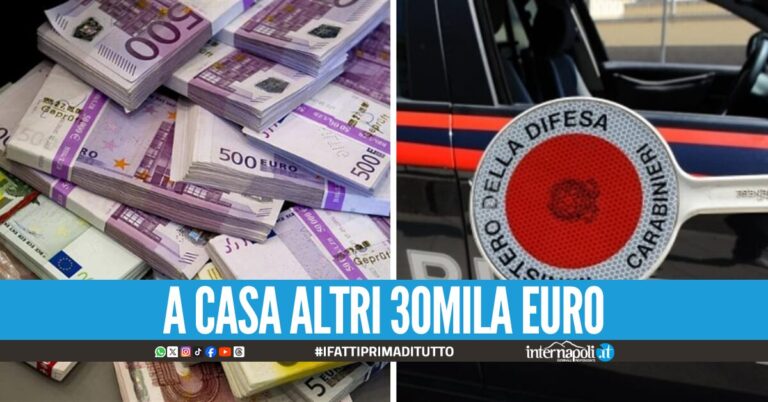 Casalnuovo, fermati con 375mila euro in contanti in auto: due denunciati