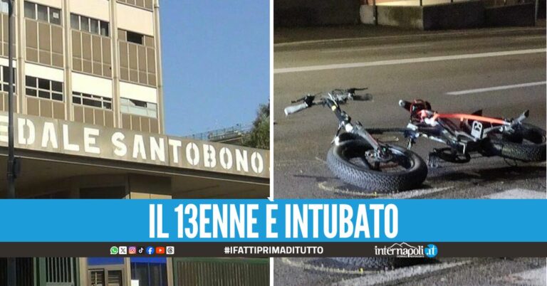 Casoria, scooter travolge 13enne in bici: ricoverato in gravi condizioni al Santobono