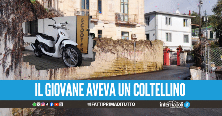 Tenta di rubare uno scooter in via Marechiaro, denunciato giovanissimo