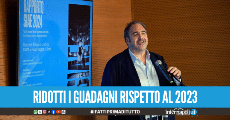 Incassi in calo in Campania, venduti meno biglietti per eventi e partite nel 2024