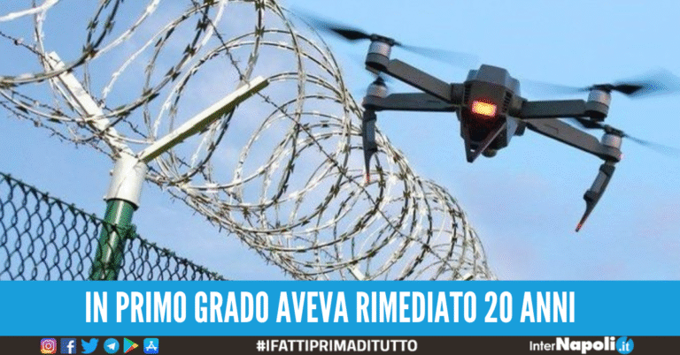 Droga in carcere con i droni, assolto in Appello il ‘pilota’: era stato condannato da 2 tribunali