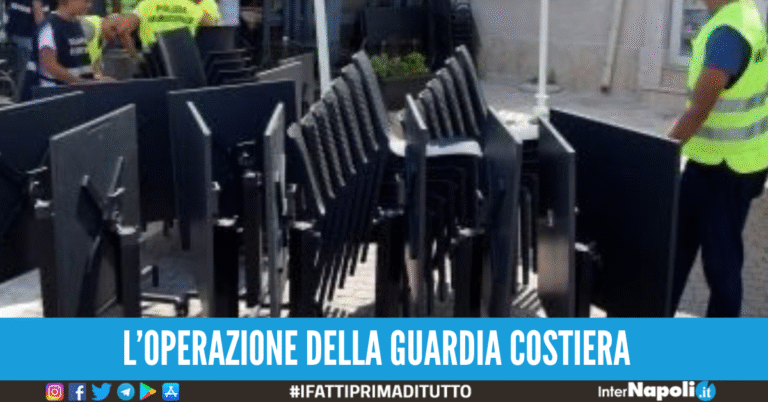 Sequestro a noto ristorante di Bacoli, aveva tavolini sulla spiaggia libera