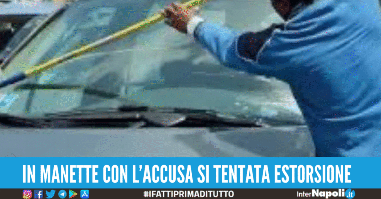 Minaccia automobilista che si rifiuta di dargli soldi, lavavetri arrestato a Napoli