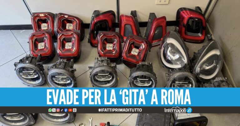 Trovato lo 'specialista' dei fari rubati, è un 39enne di Napoli