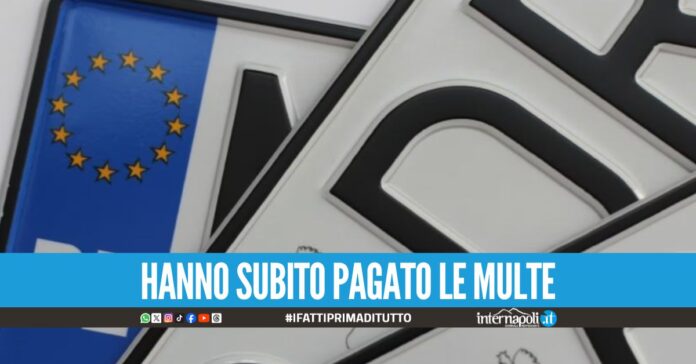 Targhe straniere in giro tra Scampia e Chiaiano, raffica di multe