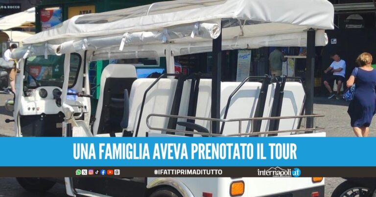 Turismo senza regole a Napoli, sequestrato un treruote abusivo