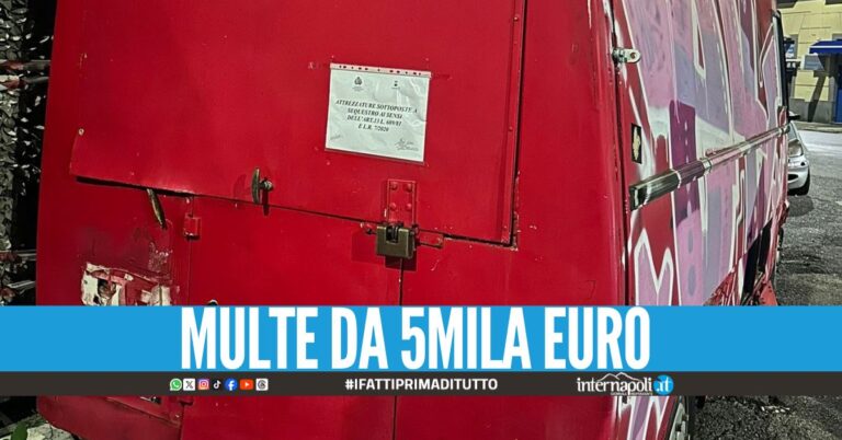 Vendita abusiva di panini a Napoli, beccati 2 furgoncini