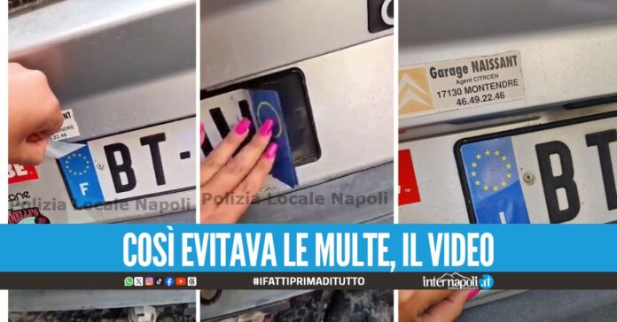 Trucca la 'targa' per entrare nella Ztl, auto sequestrata a Napoli