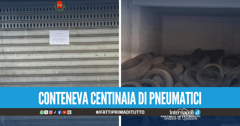 Scoperto garage adibito a discarica abusiva a Qualiano, denunciato il proprietario