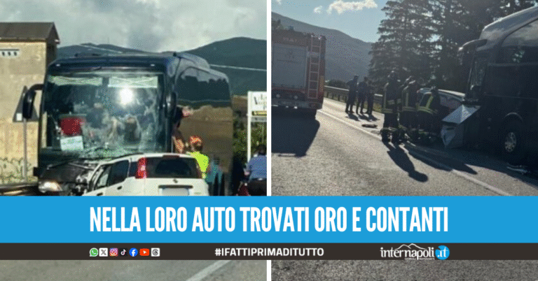 Schianto auto contro bus sulla statale in Abruzzo, morti due 40enni di Marano