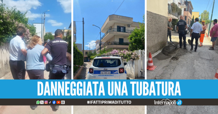 Fuga di gas durante i lavori di scavo a Pompei, evacuate 30 famiglie