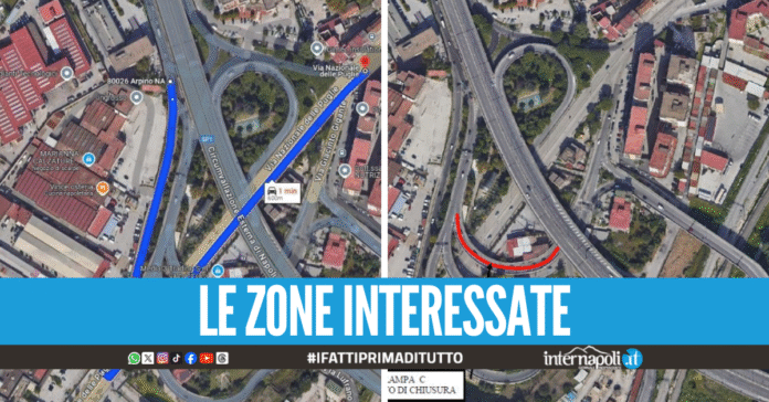 Circumvallazione Esterna di Napoli di nuovo a mezzo servizio per i lavori, in arrivo modifiche alla viabilità