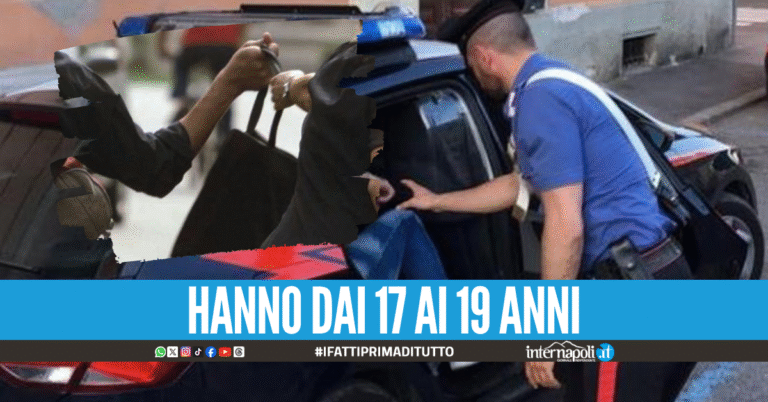 Ercolano, pugno in faccia e targa contraffatta: 3 giovani rapinano cameriera di ritorno dal lavoro