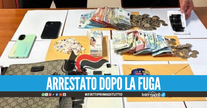Folle inseguimento tra Aversa e Trentola, 20enne nascondeva droga e contanti