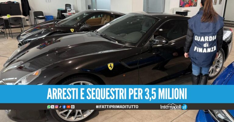 Frode fiscale da 10 milioni di euro, in manette due commercianti di auto di lusso
