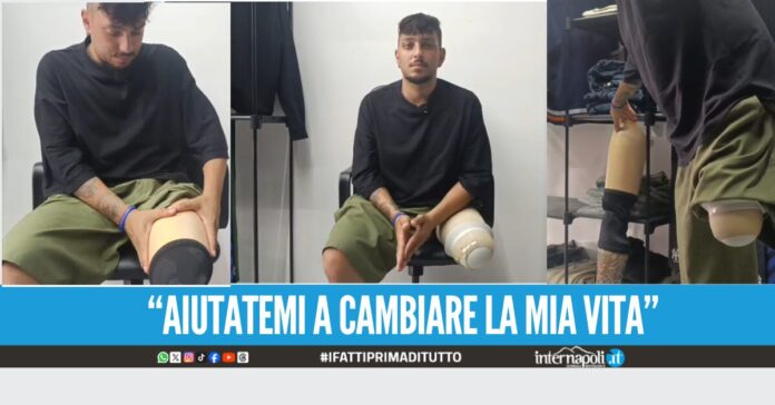 Gamba amputata dopo gli spari, l'appello di Luca Mangiapia Una protesi nuova mi cambierebbe la vita