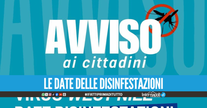 Giugliano corre ai ripari contro il virus West Nile, al via tre giorni di disinfestazione