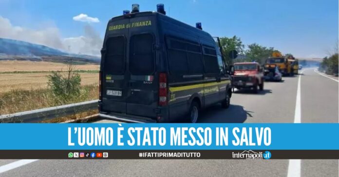 Incidente sulla statale, finanzieri napoletani salvano l'autista di un tir