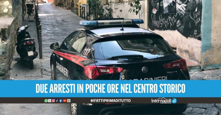 L'ex compagna l'aveva riaccolto a casa, ma era ai domiciliari: arrestato ai Quartieri Spagnoli